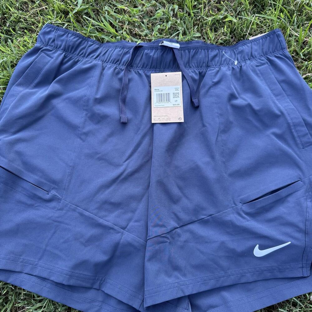 Nike Court Advantage Dri-FIT 7" Tennis Shorts FD5336-451 Navy Mens XXL - Picture 2 of 7